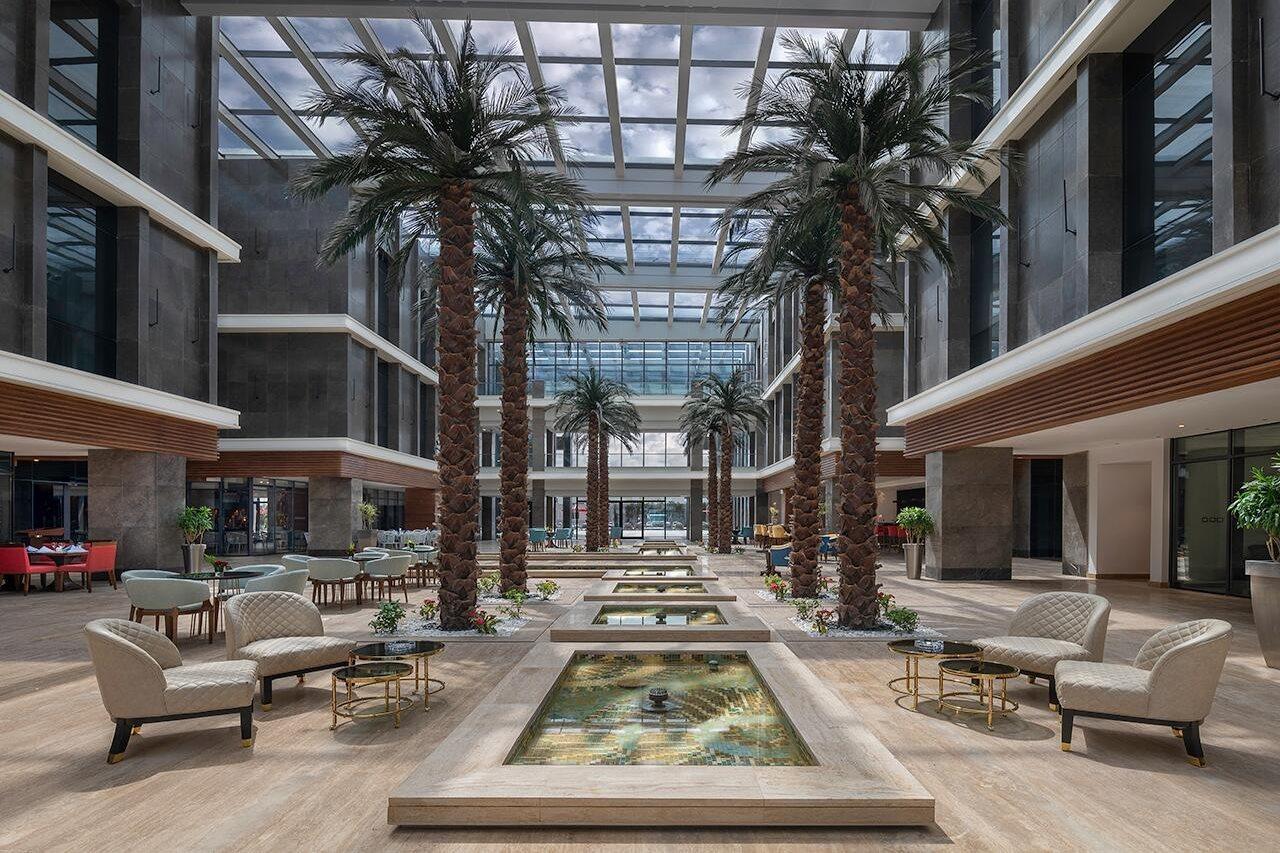 Crystal Inn Hotel - Alamein (Adults Only) Ελ Αλαμέιν Εξωτερικό φωτογραφία The lobby of the hotel